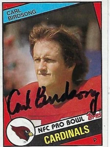 CARL BIRDSONG FIRMADO 1984 TOPPS #340 - ARIZONA BARDINALS - Imagen 1 de 1