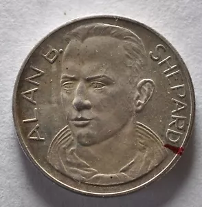 Medal Alan Shepard Silver .925 Unoaerre - Picture 1 of 2