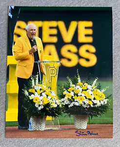 60yrs OF PITTSBURGH PIRATES BASEBALL STEVE BLASS SIGNED 8x10 RETIREMENT PHOTO - Picture 1 of 1