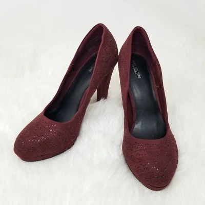 Женские туфли-лодочки на платформе Juicy Couture Marcy размер 10 M с вырезом бордовые  - Изображение 1 из 4