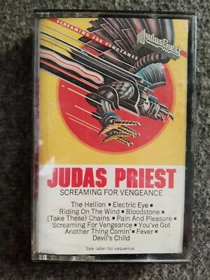 Judas Priest Screaming for Vengeance Cassette Tape 1982 Columbia Records CBS - Image 1 of 4