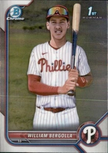 2022 BOWMAN CHROME - PROSPECTS WILLIAM BERGOLLA #BCP-159 (RC) - Picture 1 of 2