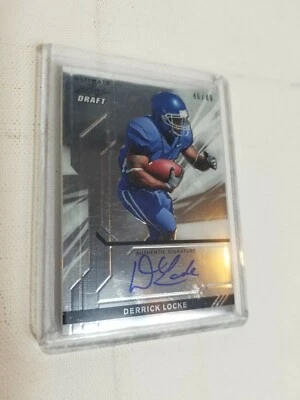 Derrick Locke Autographed Football Trading Card Leaf Kentucky Wildcats 46/49 - Image 1 of 4
