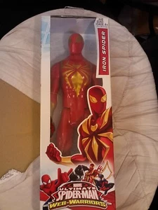 2014 HASBRO~TITAN HERO~MARVEL ULTIMATE SPIDER-MAN~IRON SPIDER~12"ACT FIGURE~NIB - Picture 1 of 3