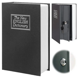 UK- Book Safe Safe Money Box with Lock and Keys Book Shape Coin Box for Adults K - Picture 1 of 12