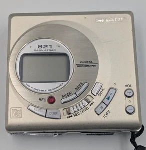Sharp Portable Minidisc Recorder MD-MT821H **Spares or Repairs** - Picture 1 of 10