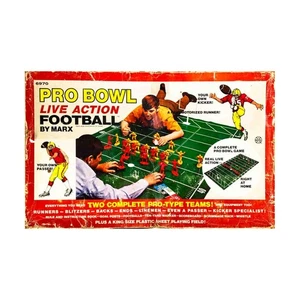 Marx Toys Abstract Games Pro Bowl Live Action Football Box Fair/VG+ - Picture 1 of 2