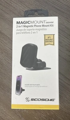 Soporte magnético para teléfono celular SCOSCHE MAGDV-XTSP1 MagicMount 2 en 1 con montaje de ventilación Foto 1 de 3