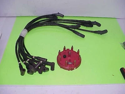 MSD Distributor Cap & Delphi Insulated Ignition Spark Plug Wires with 45° Boots - Imagem 1 de 4