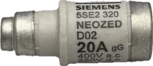 1 fusibile Siemens 5SE2 320 NEOZED 20A - Foto 1 di 1