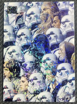 2024 TOPPS CHROME STAR WARS GALAXY STORMTROOPERS MINI DIAMOND REFRACTOR #64 SP - Image 1 of 2