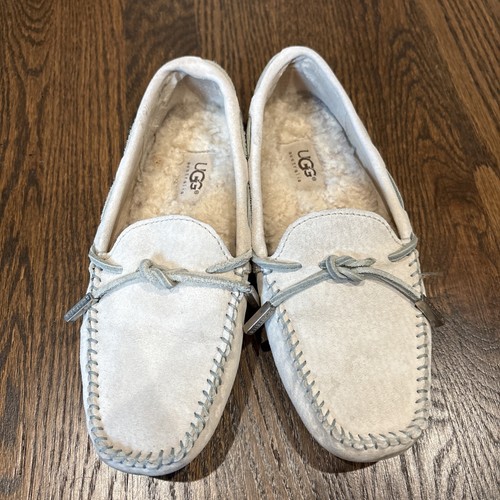 UGG AUSTRALIA 1650 Dakota beige grigio ciabatte mocassino da passeggio taglia 5 5