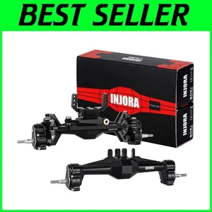 Black RC Crawler Axle Upgrade Kit with Lay Down Servo - Picture 1 of 10