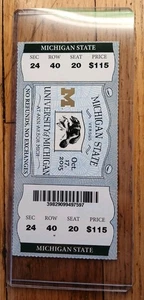 2015 Michigan vs Michigan State Football Ticket Stub Trouble With The Snap - Picture 1 of 5