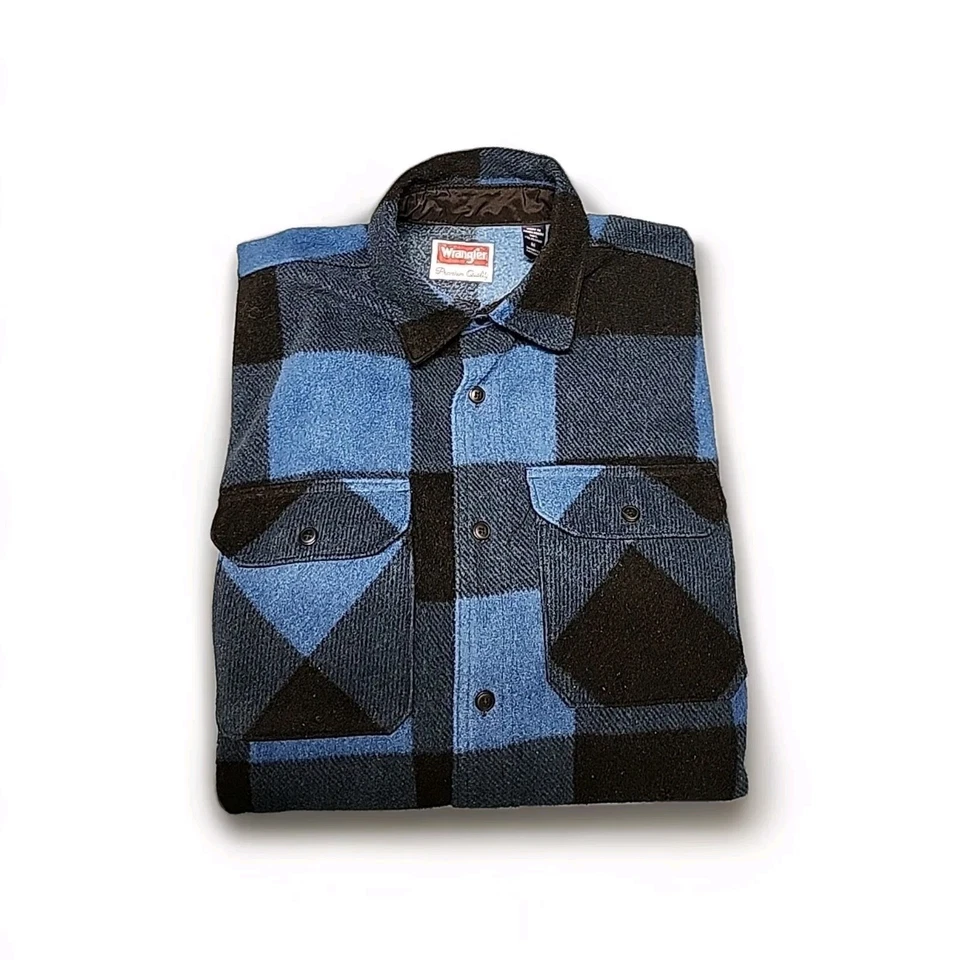 Vintage Wrangler PREMIUM QUALITY - Flannel Shirt Jacket - MENS - MEDIUM - Image 1 of 3