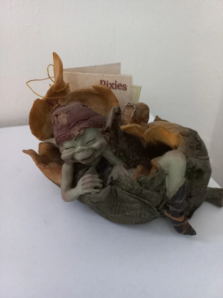 PIXIES DA COLLEZIONE ELFI FOLLETTI PORTA FORTUNA soprammobili - Immagine 1 di 4