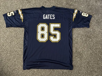 Camiseta De Colección Antonio Gates #85 San Diego Chargers Talla Hombre XL Reebok, Azul Marino Foto 1 de 4