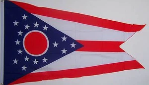 NEW 2ftx3ft OHIO STATE FLAG better quality usa seller - Picture 1 of 3