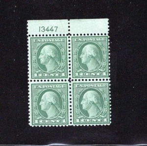 US 545 F-VF og LH Plate Block, CV $1400 - Picture 1 of 2