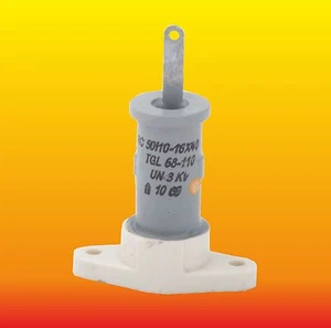 50 pF 3 kV LOT OF 2 HIGH VOLTAGE VISHAY TYPE CERAMIC CAPACITOR 16x40 TGL68-110 - Picture 1 of 3