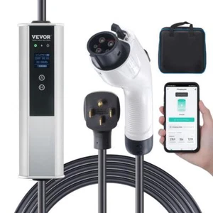 VEVOR Level 2 EV Charger 240V Home EV Charging Station w/ 25 ft. Cable NEMA - Picture 1 of 7
