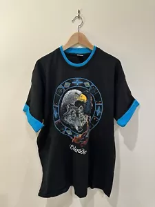Vintage Colorado Shirt Men XL Black Short Sleeve Double Collar Single Stitch USA - Picture 1 of 6