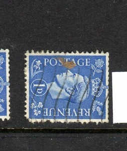 1950/2 George VI 1d pale ultramarine, sideways watermark FU SG 504a.2 - Picture 1 of 1
