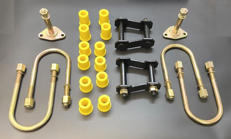 Suspension Arrière Feuille Ressort Fixation Kit 2 Côté For Mazda B2500 2.5TD 12V - Photo 1/1