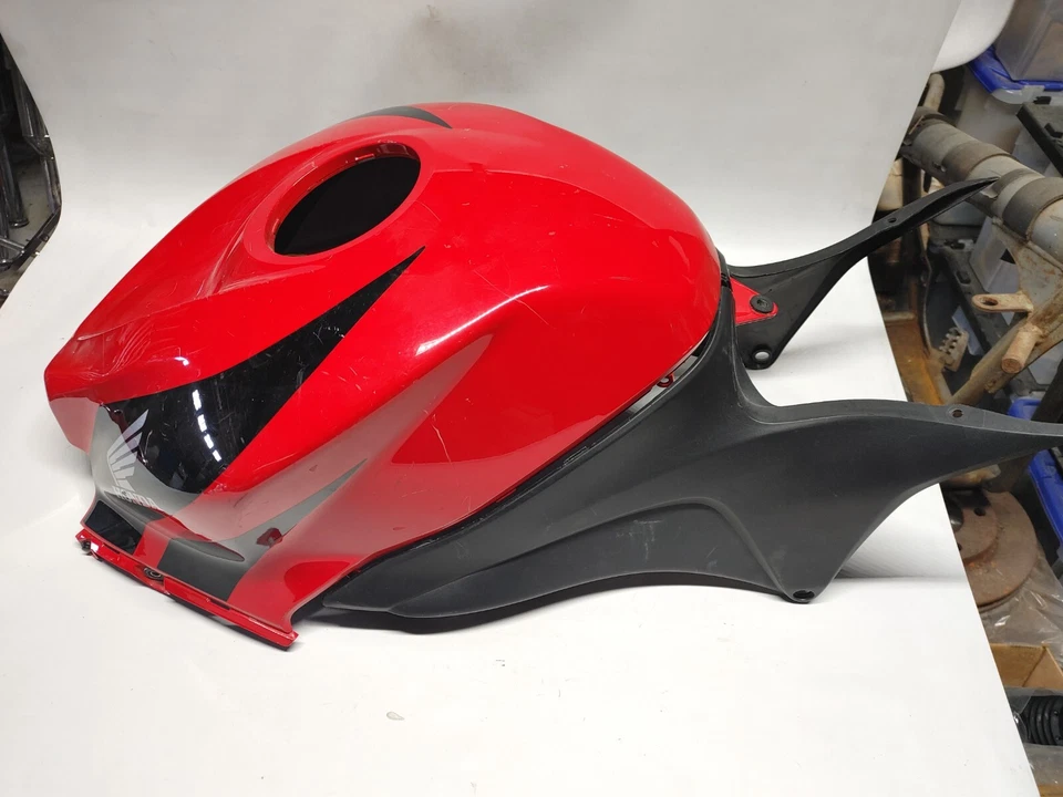 Honda CBR600RR CBR 600RRR 2007-2008 cubierta del tanque de gasolina refugio carenado rojo Foto 1 de 4