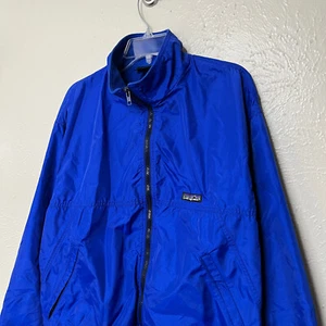 Patagonia Jacket Mens L Blue Full Zip Nylon Capilene Fleece USA 42111 - Picture 1 of 22