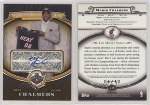 2008-09 Topps Treasury Gold Refractor /10 Mario Chalmers #138 Rookie Auto RC