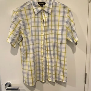 DRIZA-BONE Men's Short Sleeve Check Shirt - EUC - Size L - Picture 1 of 7