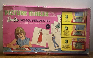 MATTEL BARBIE BILDER MODE DESIGNER SET VERPACKT 1969 - Bild 1 von 8