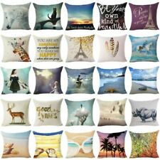 Decor Sightseeing Standard Linen Case Beach Home 18" Cover On pillow The