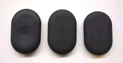 LOT OF 3 OEM Beats by Dre Rubber Pouch Sleeve Case for Beats X - Black - Image 1 of 4