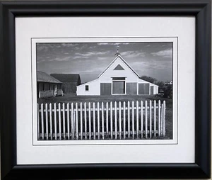 Ansel Adams "Barn, Cape Cod, MA" Custom Framed NEW ART Photography - Picture 1 of 3