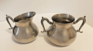 VTG SHR Royal Holland Pewter Sugar & Creamer Set Made in Holland - Picture 1 of 7