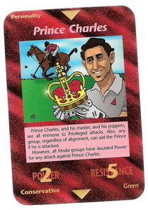 Illuminati Card Game Steve Jackson 1995 World Domination Prince Charles Card Pnk