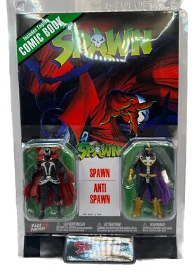 McFarlane Page Punchers 3" Figura Paquete de 2 con Libro de Cómics Spawn y Anti Spawn Foto 1 de 2
