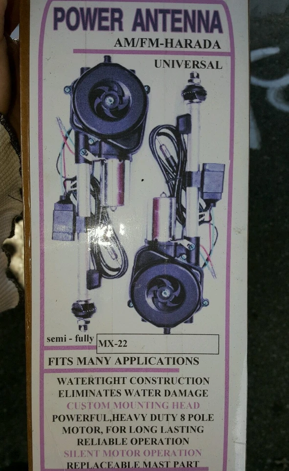 Antena de alimentación universal totalmente automática Harada MX-22 AM/FM se adapta a la mayoría de los autos Foto 1 de 4