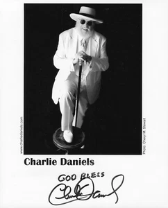Charlie Daniels Signed Autograph 8x10 Devil Went Down To Georgia Country HOF - Picture 1 of 3