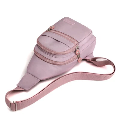 Mochila tiracolo roxa ao ar livre pequena estilingue baú mochila fofa babá EUA - Imagem 1 de 4