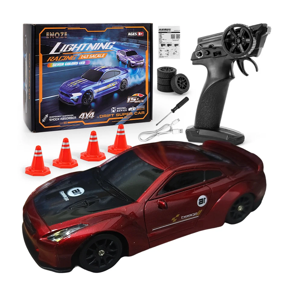 1/43 RC Drift Race Car 4WD Ready to Go Mini Car Toy Remote Control High SpeedtSF - Image 1 of 4