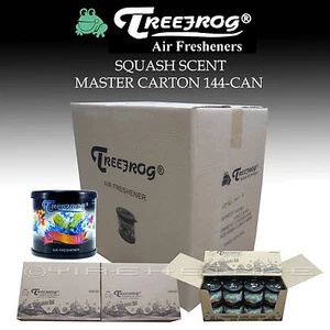144 CAN TREEFROG SQUASH / ASSORTED SCENT AIR FRESHENER MASTER CARTON - TREE FROG - Picture 1 of 4