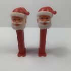 2 Pez Candy Dispenser Santa Claus With Feet Vintage Made In Slovenia Christmas