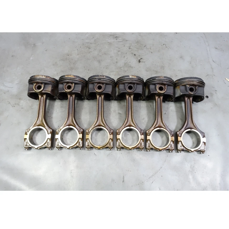 Juego de seis bielas de pistón BMW M52 1996-1999 2,8 L 6 cilindros E39 E36 OEM Foto 1 de 4