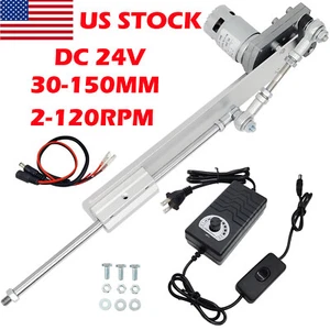 DIY Design DC 24V Telescopic Reciprocating Linear Actuator Motor 30-150mm 120rpm - Picture 1 of 11