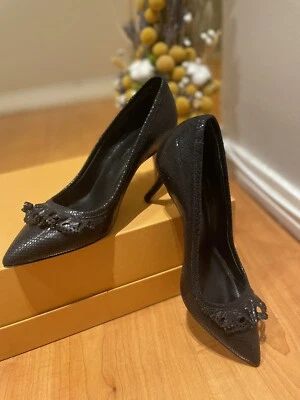 Zapatos de tacón ISABEL MARANT punta puntiaguda talla 7US Cuero Negro Con Volantes ITALIA Foto 1 de 4