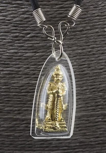 Halskette Amulett Thai Gesegnet Buddha Yant Tao Wessuwan Glück Reichtum #1697 - Picture 1 of 2