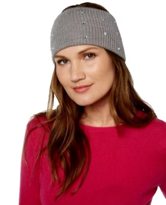 Kate Spade women's Grey embellished Wool knit Headband - one size - Image 1 of 4